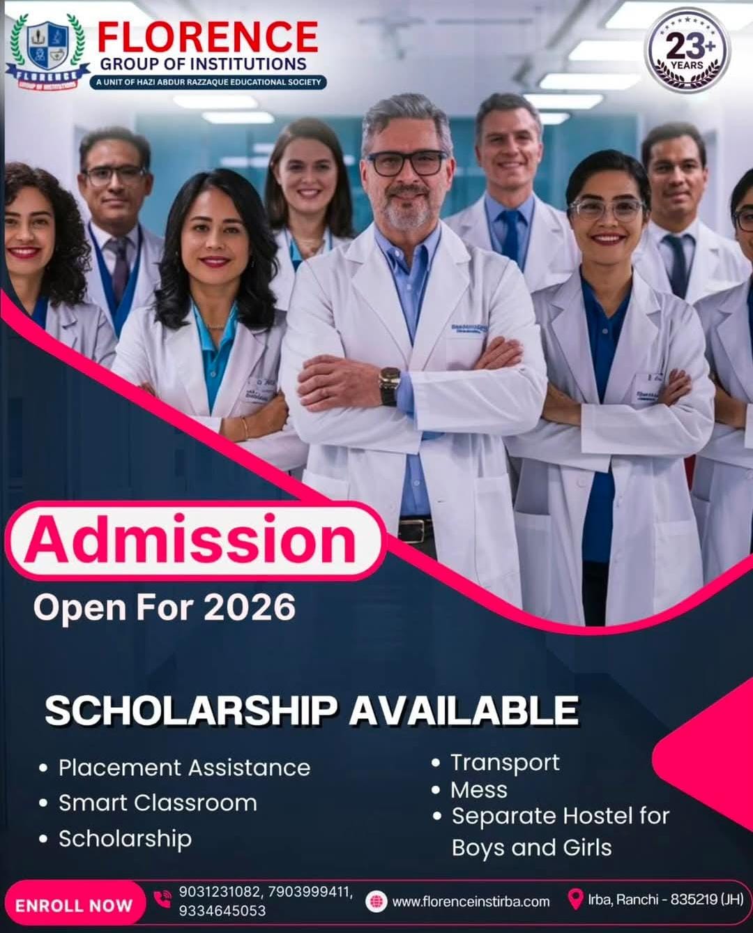 Admission Open 2026 at Florence Group of Institutions – Your Gateway to a Successful Nursing Career